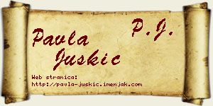 Pavla Juškić vizit kartica